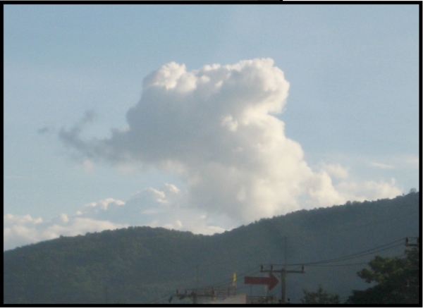 Maybe I spent a little too much time at the elephant camp. I'm even seeing elephants in the clouds now.